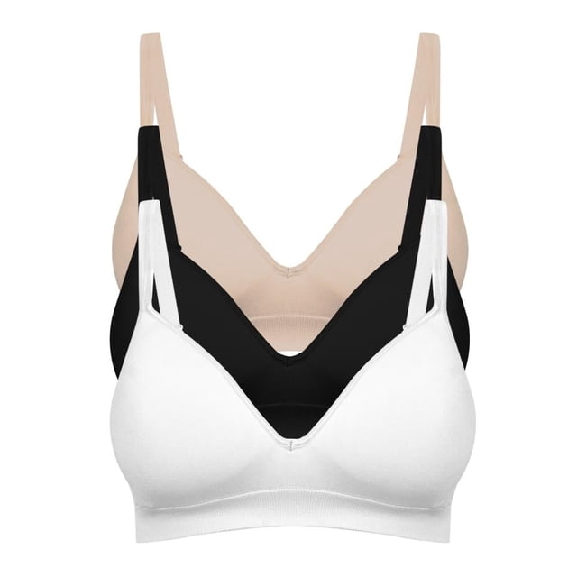 Bra Seamless sin Varilla PLAYTEX PLAYFLEX CH Multicolor 3 piezas