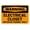 Warning Sign 2, variant on Emergency Exit Push Until Alarm Sounds Sign, 8"x12" Outdoor Safety Decorative Signal Sign, 15-Second Open Delay