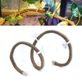 2024 Artificial Reptile Climbing Branch Flexible Jungle 3.28ft Rattan Long Vine Habitat Decor（L