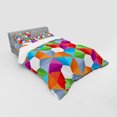 thumbnail image 3 of Ambesonne Colorful Bedding Set 3 Pcs, Retro Mosaic Triangle, Twin XL, Multicolor, 3 of 3