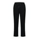 thumbnail image 4 of Pantalones rectos lisos de cintura alta para mujer - Pantalones casuales con cordón elástico - Pantalones largos con bolsillos, 4 of 5