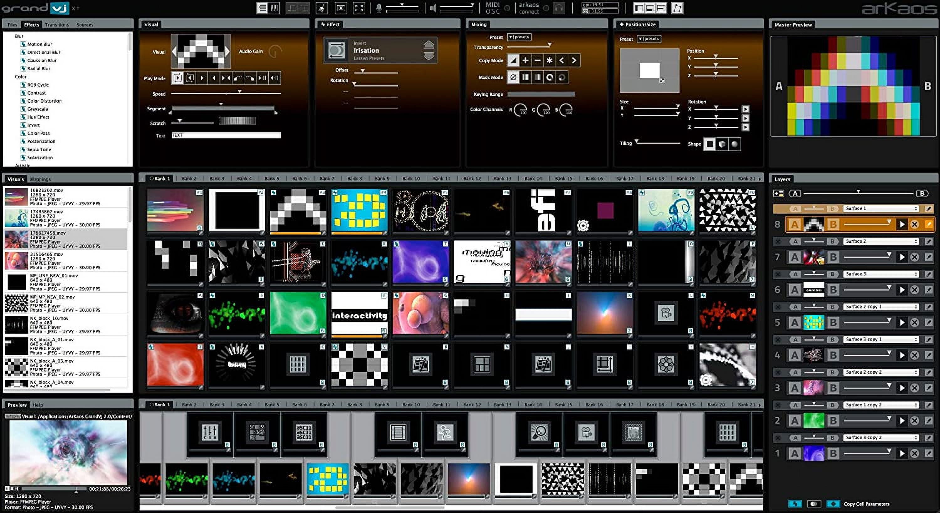 American DJ GRAND VJ 2.0-XT Vj Software With Video Mapper For