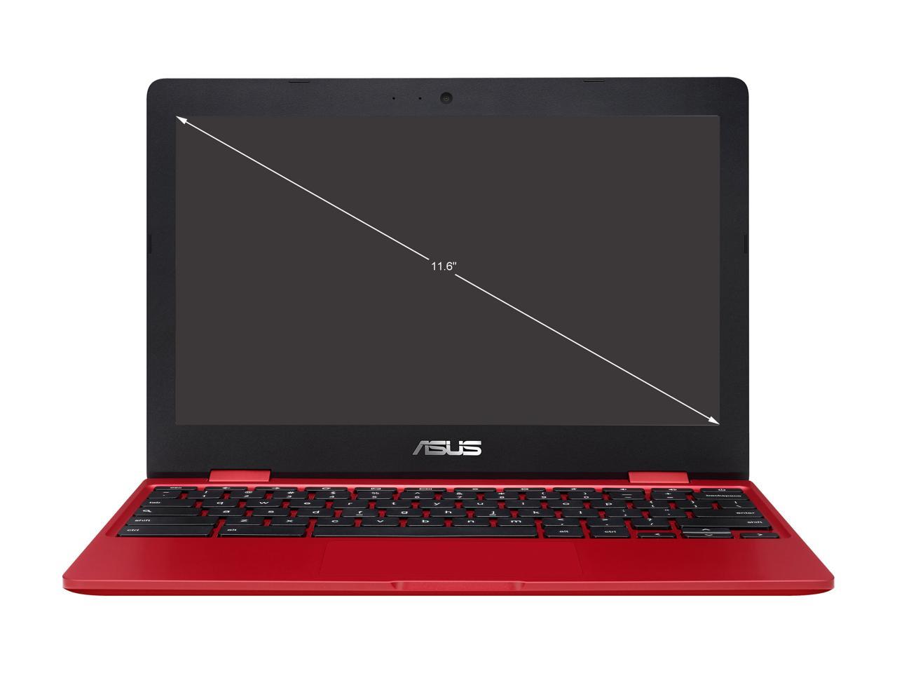 ASUS Chromebook Laptop in Red, 12, Intel Celeron, 32GB Flash Storage, 4GB RAM, C223NA-DH02-RD - image 5 of 17