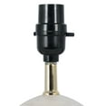 thumbnail image 5 of Mainstays 12.75 Inch White Ball Table Lamp with White Linen Shade, 5 of 6