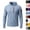 #01 Blue, variant on Men's UPF 50+ Sun Protection Hooded Fishing Shirts Quick Dry Long Sleeve Rash Guard Tops with Zip Arm Pockets & Thumb Holes for Hiking Outdoor ,L,Brown