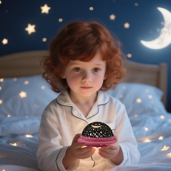 Kids Night Light Projector Galaxy Star Projector for Bedroom, Starry Sky Ceiling Light, Color Changing LED Night Lamp, Quiet One Button Control, & Room Decor (UFO Design),Red