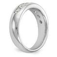 thumbnail image 6 of 14K White Gold Ring Band Wedding Diamond Round 7-Stone Channel , Size 9, 6 of 6