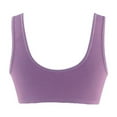 thumbnail image 4 of EHTMSAK Bras for Women Front Closure Size 44 Jms High Support Floral Minimizer Bra Full Coverage Lace Plus Size Front Button Bra for Girls Purple 100, 4 of 5
