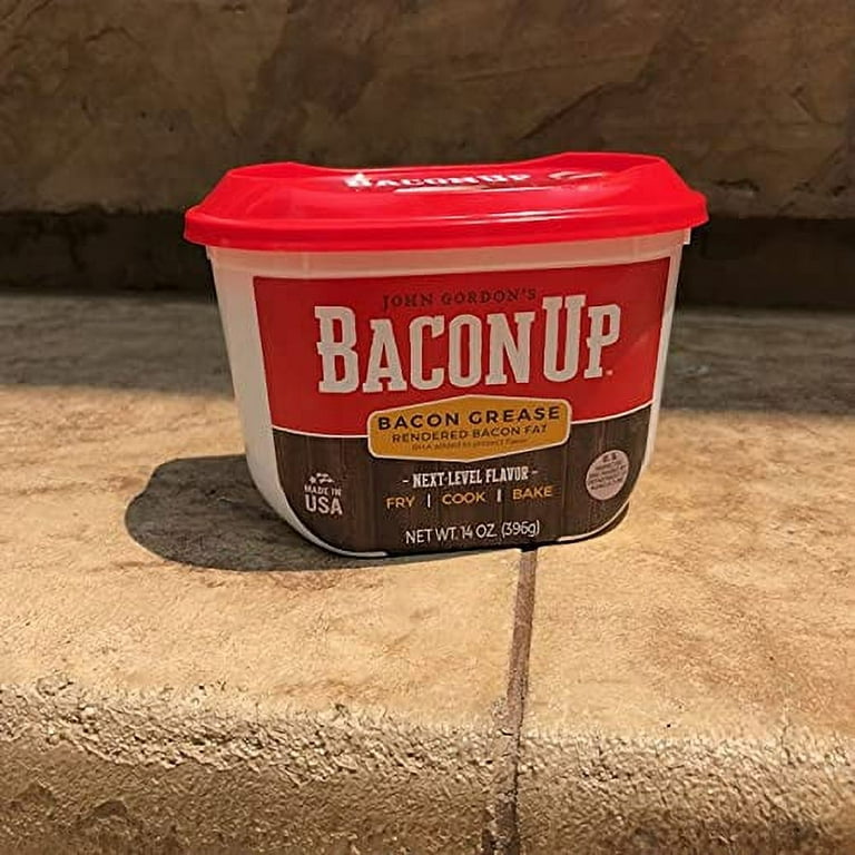 Bacon Up Bacon Grease Rendered Bacon Fat for Frying, Cooking, Baking, 14  ounces