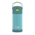 thumbnail image 1 of Botella de acero inoxidable THERMOS FUNTAINER de 12 onzas con pajita aislante al vacío para niños, Azul/Verde., 1 of 5