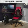 thumbnail image 5 of Staples Gaming Chair Black and Red 51465, 5 of 7