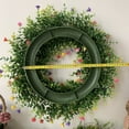thumbnail image 5 of Seewan 18" Artificial Daisy Wreath - Eucalyptus Wreath with Colorful Mixed Flower Wreath Farmhouse Spring Summer Wreath for Front Door Wall Decor, 5 of 8