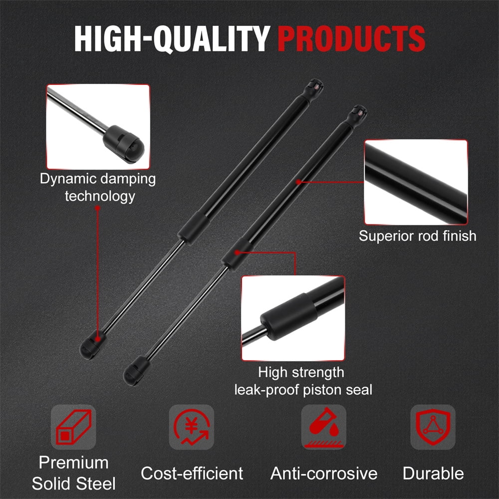 LOUVEROLA Front Hood Lift Supports Shock Struts 2Pcs – 654701AA0A, 654711AA0A Compatible with Nissan Murano 2009-2014 – Secure Performance