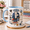 Black, variant on Professor Ceramic Coffee Mugs for College Teachers, University Teacher Gift, Blue Handle 11 oz 15 oz