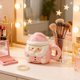 thumbnail image 2 of Taza de cerámica con asa y diseño navideño de Papá Noel, ideal para bebidas calientes, perfecta para celebraciones invernales, apta para lavavajillas, ideal para café o chocolate, capacidad ..., 2 of 6