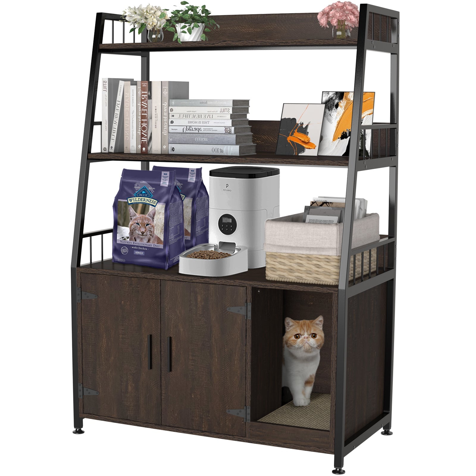 Litter box enclosure walmart discount