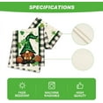 thumbnail image 5 of Buffalo Plaid Shamrock Gnome St. Patrick''s Day Table Runner, Seasonal Spring Holiday Kitchen Dining Table Decoration for Indoor Outdoor Home Party Decor 13 x 72 Inch, 5 of 6