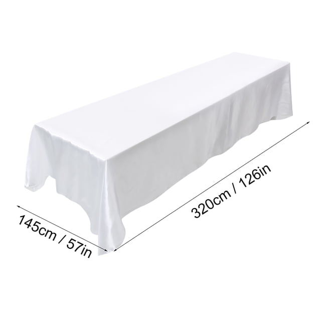 Mantel de fiesta, mantel rectangular de 145 x 320 cm, mantel para mesa de banquete, durabilidad mejorada