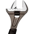 thumbnail image 3 of Bahco 8″ Bigmouth ERGO™ Central Nut Wide Opening Adjustable Wrench – Rubber Handle, Extra-Wide Jaw, Chrome/Phosphate Finish, 3 of 5