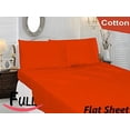 thumbnail image 2 of Full Flat Sheet Only - Soft & Comfy 100% Cotton- By Crescent Bedding (Full , Orange), 2 of 6