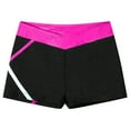 thumbnail image 4 of Hansber Kids Girls Athletic Shorts V-Waistband Gym Workout Yoga Booty Shorts Dance Gymnastics Hot Pink 12, 4 of 5