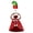 Red, variant on Kmonabie Glitter Fabric Goose Costume Set, Holiday Cape Hat Outfit for Garden Lawn Statues, Christmas Yard Decorative Accessories with Ruffled Collar, Pink