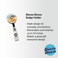 thumbnail image 2 of Giraffe African Plain Watercolor Design Retractable Reel ID Badge Key Card Name Tag Holder with Clip, 2 of 7