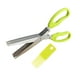thumbnail image 1 of Ounissouiy Tijeras multifuncionales Muti capas a prueba de óxido DIY herramientas de corte de cebollín suministros para el hogar corte seguridad especias Cocina y Comedor cinco capas Ounissouiy HA080305-02, 1 of 6