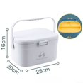 thumbnail image 1 of UHUSE Portable Medicine Lock Box with Handle First Aid Security Storage Box, 1 of 8