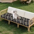 thumbnail image 7 of Xoenoiee Daisy Flower Pattern Sofa Cushion Covers Jacquard High Stretch Fabric Furniture Protector for Living Room, Washable Sofa Seat Slipcover for Kids Pets, 7 of 7