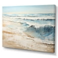thumbnail image 2 of Designart "Amber And Azure Serene Shoreline I" Beach Wall Art Living Room, 2 of 7