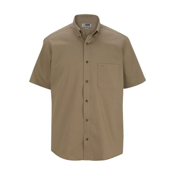 Edwards Men's Cottonplus Short Sleeve Twill Shirt