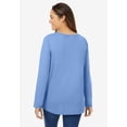 thumbnail image 2 of Woman Within Plus Size Perfect Long-Sleeve V-Neck Tee, 2 of 6