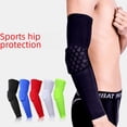 thumbnail image 2 of Equipo de protección deportiva, equipo de protección para brazos de baloncesto con forma de panal, protección extendida para codos deportivos y de fitness, funda de protección solar, 2 of 2