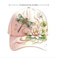 thumbnail image 2 of 2026 New Garden Morning Baseball Cap Men & Women Dragonfly Lotus Ribbon Printed Baseball Cap Lightweight Adjustable Casual Sun Hat for Unisex Outdoor Activities Wear, 2 of 2