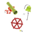 thumbnail image 4 of Accesorios de juegos para niños: Telescopio de juguete para la casa del árbol en el patio trasero, estilo jungla. naranja verde rojo, 4 of 9