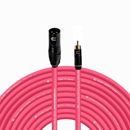 Coluber Cable Unbalanced XLR Cable Male to RCA Pro Audio Music Connector