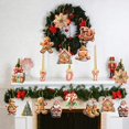 thumbnail image 5 of Colgante de madera con forma de hombre de jengibre para Navidad, decoración navideña para el hogar, adorno para árbol de Navidad 2024, decoración para Año Nuevo, 5 of 5