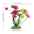 thumbnail image 2 of unbranded Lotus Falso De Silicona Para Acuario Color Rosa Adorno Decorativo Para De Peces, 2 of 8