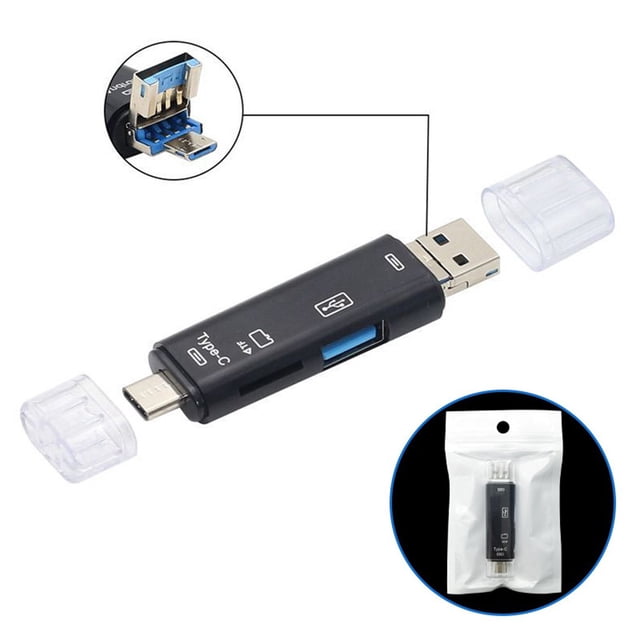 5 en 1 multifunción lector de tarjetas de memoria OTG lector de tarjetas adaptador accesorio