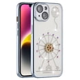 thumbnail image 1 of iPhone 14 Phone Case, 100% Slim Fit Glitter Diamind Colorful Gems Ring Kickstand Shock Resistant for iPhone 14 Phone Case Blue, 1 of 5