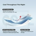 thumbnail image 2 of Puredown PCM Technology Cooling Cover 100% Polyester Mattress Topper, White, King Size, 2 of 5