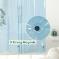 thumbnail image 6 of Barossa Design Lightweight Waterproof Shower Curtain PEVA Liner with 3 Magnets -Clear Blue, 72" x 72", 6 of 7