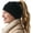 Black (Ponytail), variant on Ponytail Beanie Hat for Women Winter Warm Knit Beanies High Bun Hats Skull Cap