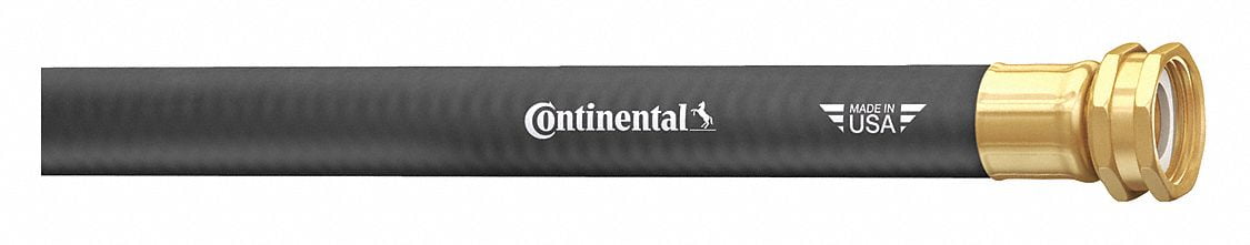 CONTINENTAL CWH075-100MF-G Garden Hose,3/4" ID x 100 ft.,Black 
