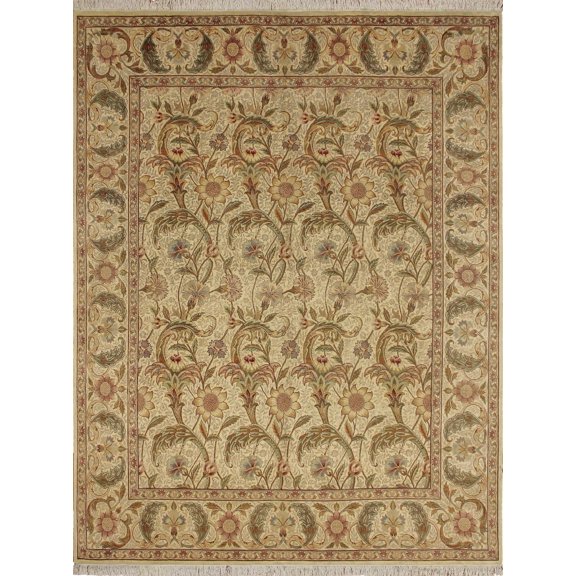 Wali Berwyk Ivory/Green Rug, 8'0" x 10'6"