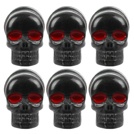 

6PCS Motorcycle Screws Motorbike Refitting License Plate Ghost Head Screw Sturdy Skull Screws License Plate Ghost Head Screw Decoration for Motorbike Use Black