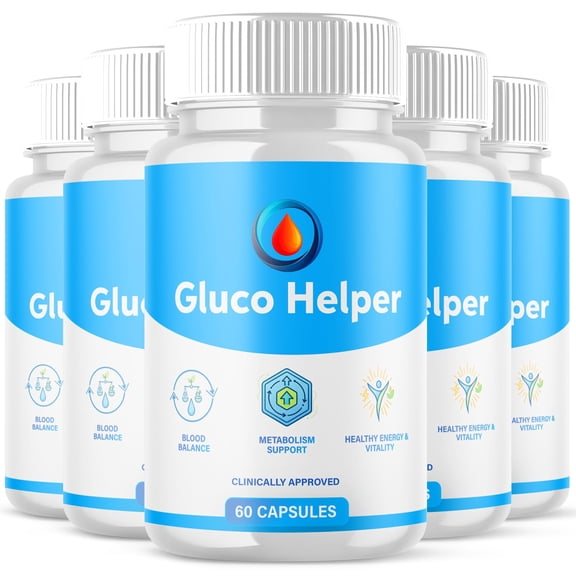 Gluco Helper Blood Support Pills Advanced Formula Vitamin Supplement GlucoHelper 300 Capsules