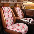 thumbnail image 4 of Uorisanigo Cherry Floral Car Seat Cushion Quilted Front Automotive Seat Cover 2‑Pack Breathable Non‑Slip Car Seat Protector Car Accessories Auto Seat Pads for Leather and Fabric Vehicle Seats, 4 of 7