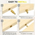 thumbnail image 4 of Brass Table Leaf Dowel Pin 8x12x30mm, 10 Pack Table Bolt Sleeve Connectors Top Leaf Alignment Pins Extension Hardware for Furniture Desk, 4 of 5
